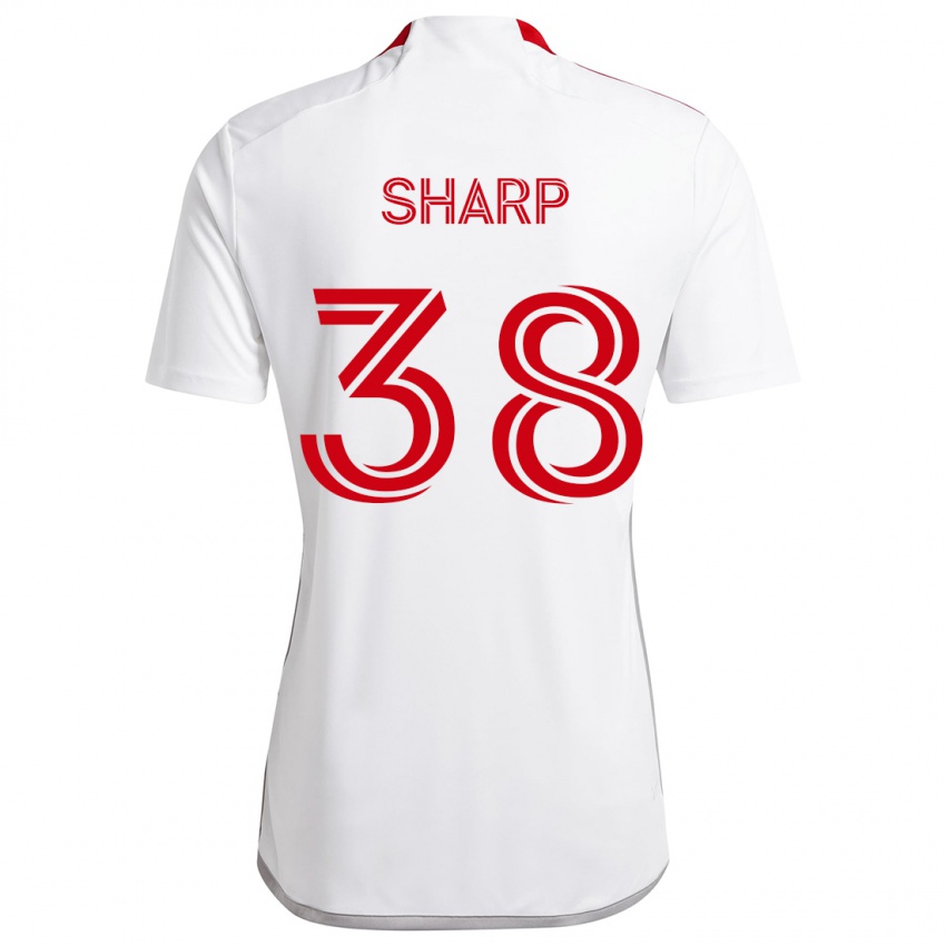 Kinder Charlie Sharp #38 Weiß Rot Auswärtstrikot Trikot 2024/25 T-Shirt Schweiz