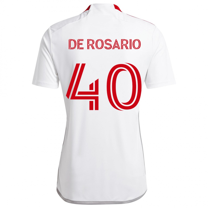 Kinder Adisa De Rosario #40 Weiß Rot Auswärtstrikot Trikot 2024/25 T-Shirt Schweiz