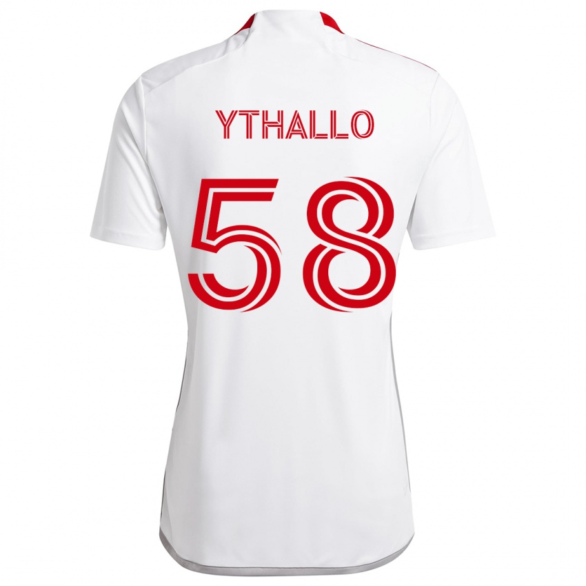 Kinder Ythallo #58 Weiß Rot Auswärtstrikot Trikot 2024/25 T-Shirt Schweiz