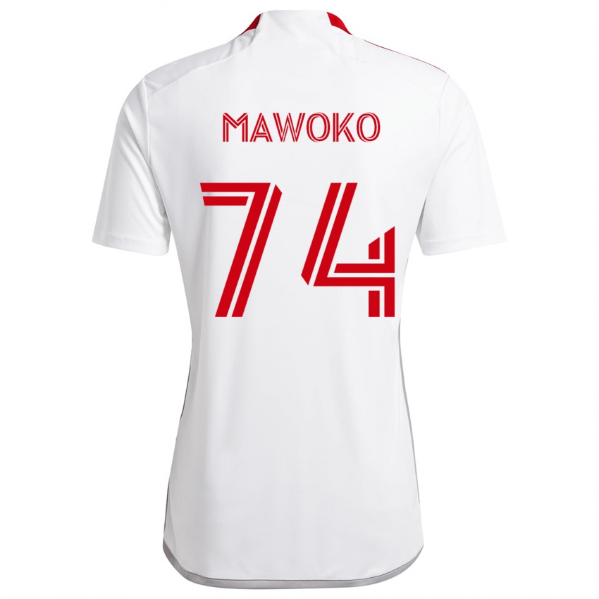 Kinder Kundai Mawoko #74 Weiß Rot Auswärtstrikot Trikot 2024/25 T-Shirt Schweiz