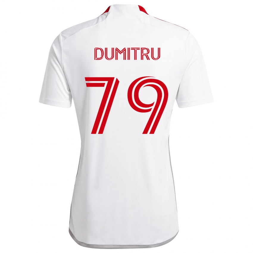 Kinder Andrei Dumitru #79 Weiß Rot Auswärtstrikot Trikot 2024/25 T-Shirt Schweiz