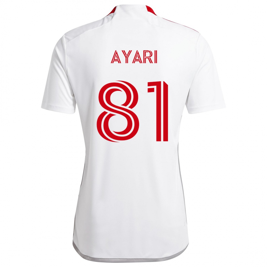 Kinder Hassan Ayari #81 Weiß Rot Auswärtstrikot Trikot 2024/25 T-Shirt Schweiz