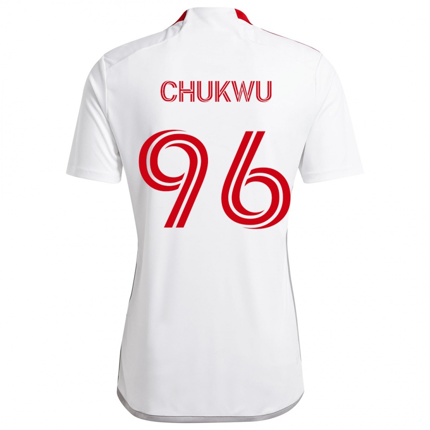 Kinder Richard Chukwu #96 Weiß Rot Auswärtstrikot Trikot 2024/25 T-Shirt Schweiz