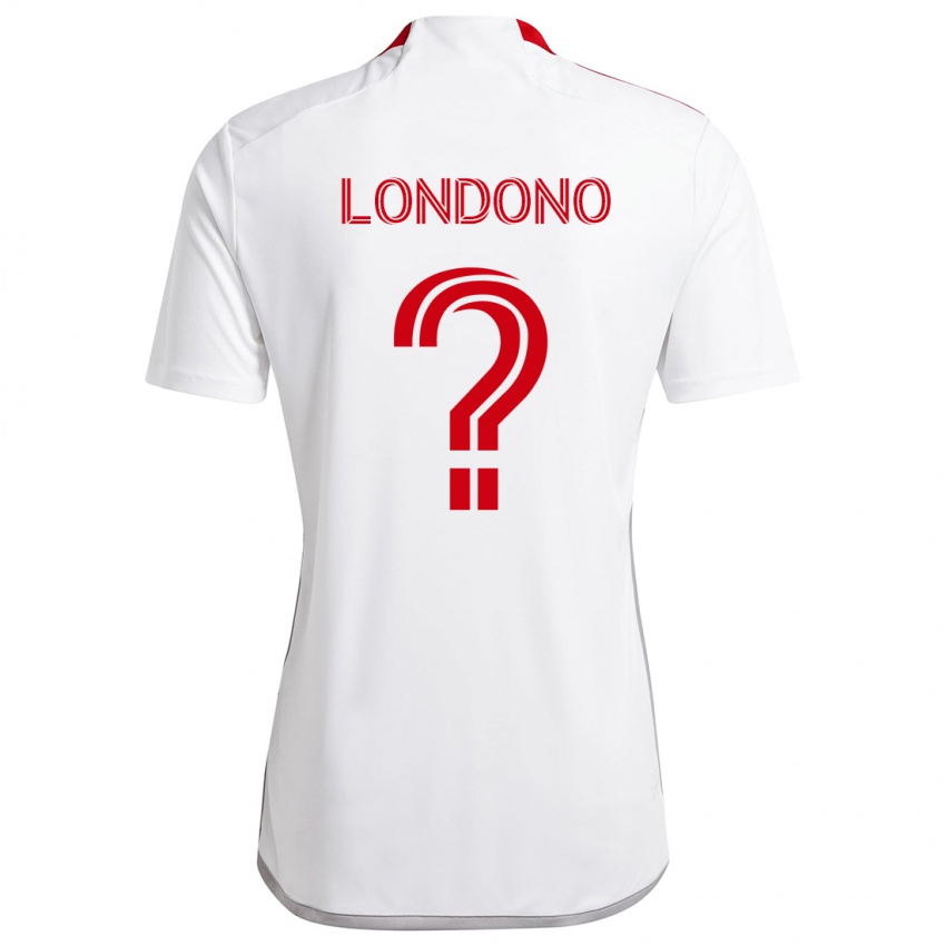 Kinder Tyler Londono #0 Weiß Rot Auswärtstrikot Trikot 2024/25 T-Shirt Schweiz