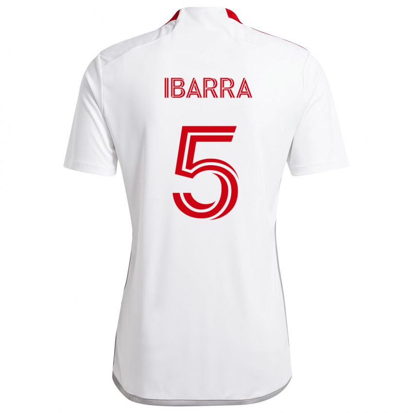 Kinder Franco Ibarra #5 Weiß Rot Auswärtstrikot Trikot 2024/25 T-Shirt Schweiz