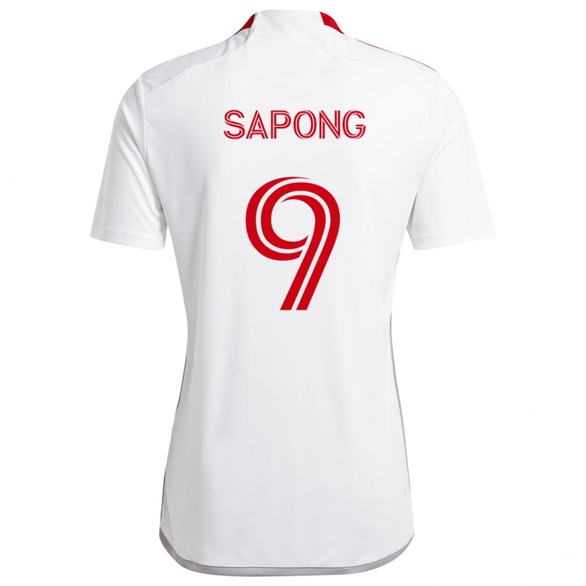 Enfant Maillot C.j. Sapong #9 Blanc Rouge Tenues Extérieur 2024/25 T-Shirt Suisse