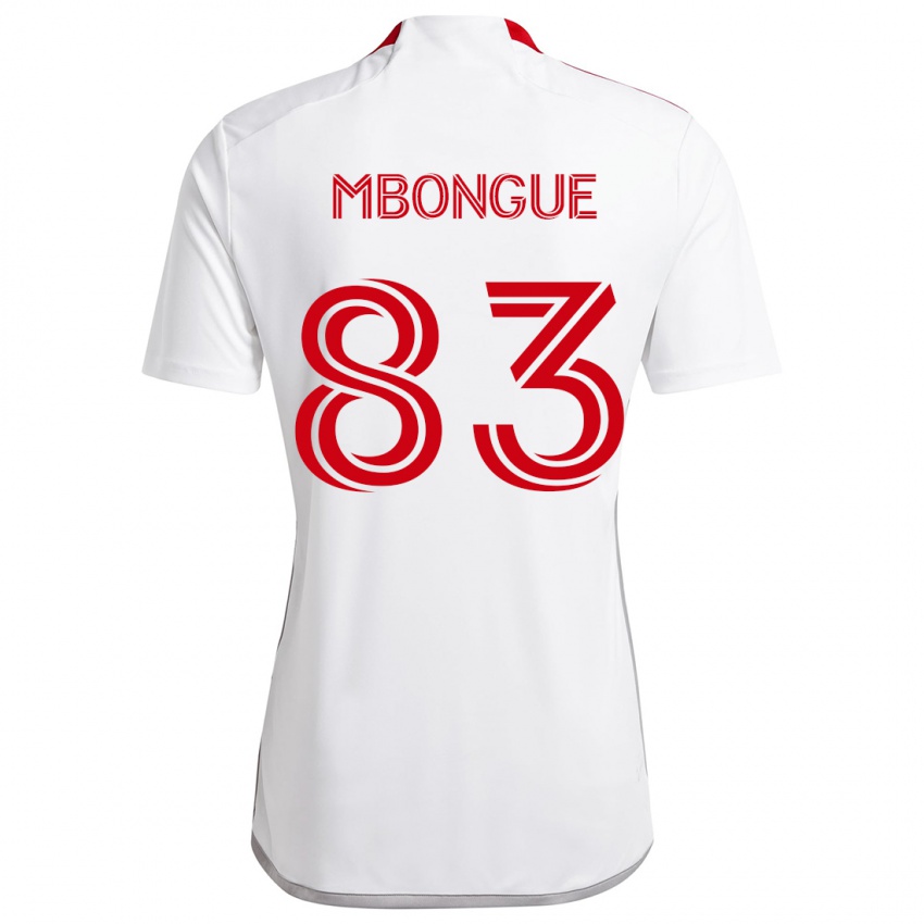 Kinder Hugo Mbongue #83 Weiß Rot Auswärtstrikot Trikot 2024/25 T-Shirt Schweiz