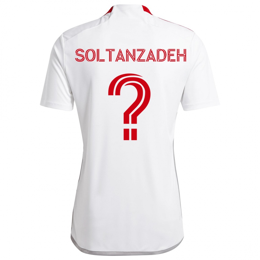 Kinder Shayan Soltanzadeh #0 Weiß Rot Auswärtstrikot Trikot 2024/25 T-Shirt Schweiz