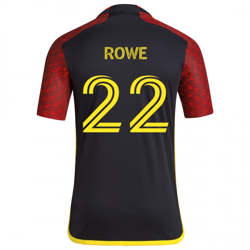 Kinder Kelyn Rowe #22 Rot Schwarz Auswärtstrikot Trikot 2024/25 T-Shirt Schweiz