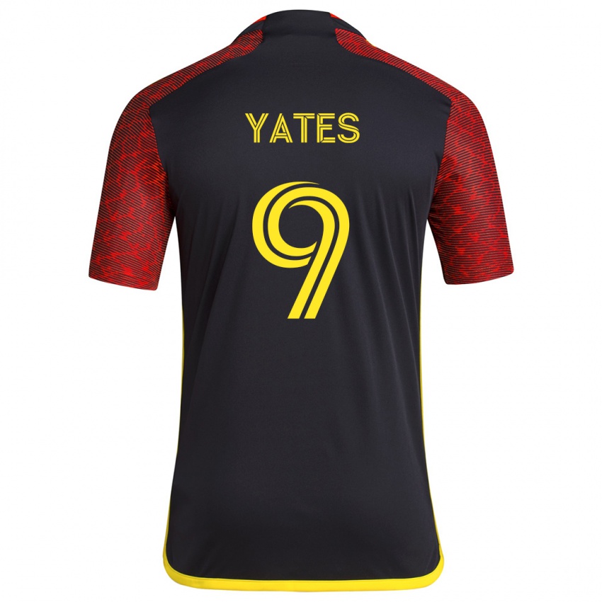 Kinder Summer Yates #9 Rot Schwarz Auswärtstrikot Trikot 2024/25 T-Shirt Schweiz