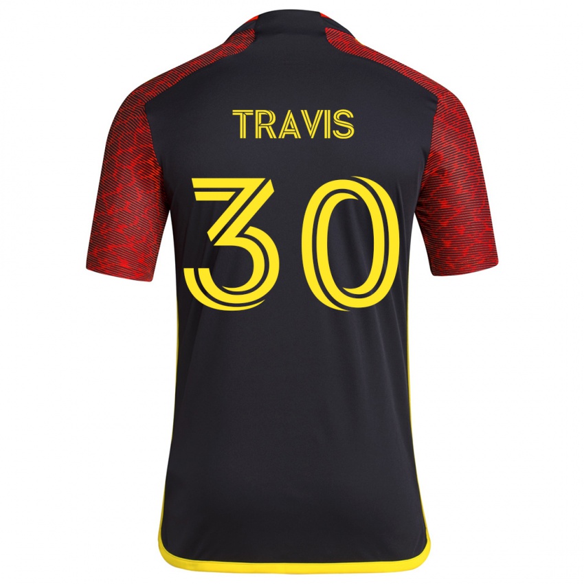 Kinder Riley Travis #30 Rot Schwarz Auswärtstrikot Trikot 2024/25 T-Shirt Schweiz