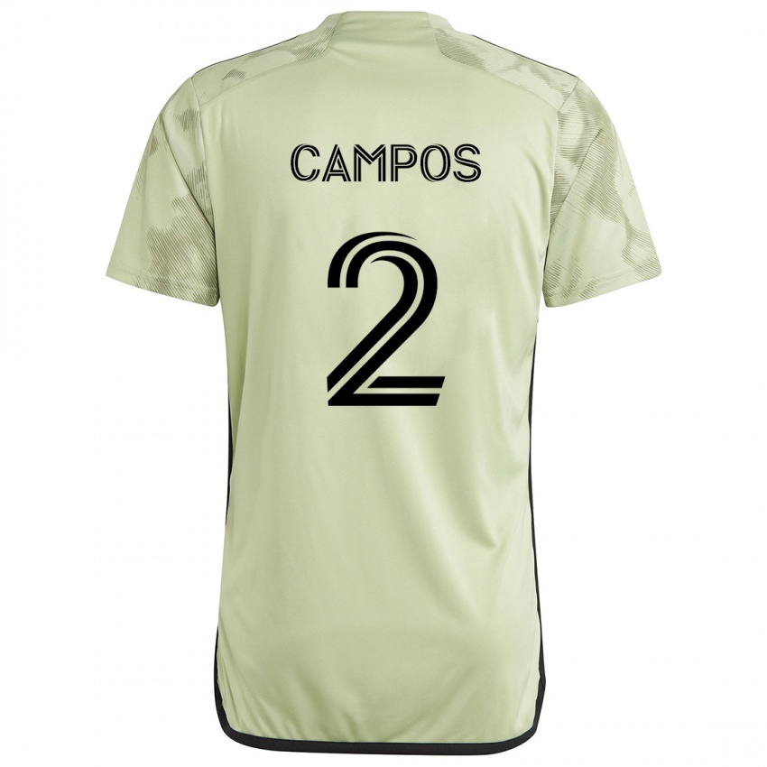 Kinder Omar Campos #2 Hellgrün Auswärtstrikot Trikot 2024/25 T-Shirt Schweiz