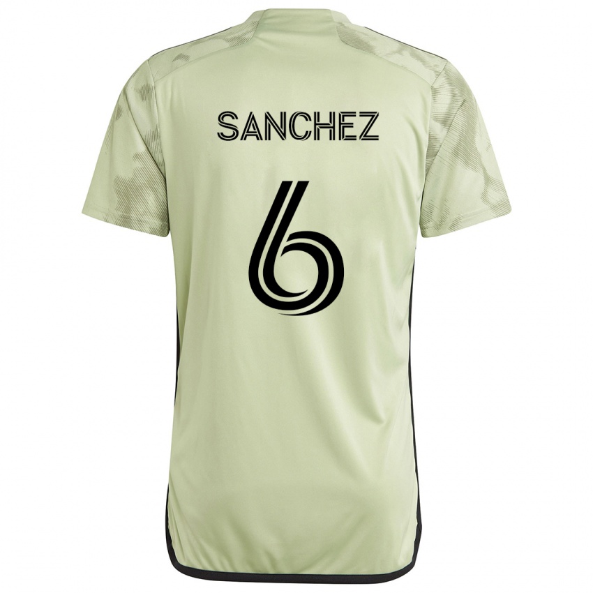 Kinder Ilie Sánchez #6 Hellgrün Auswärtstrikot Trikot 2024/25 T-Shirt Schweiz