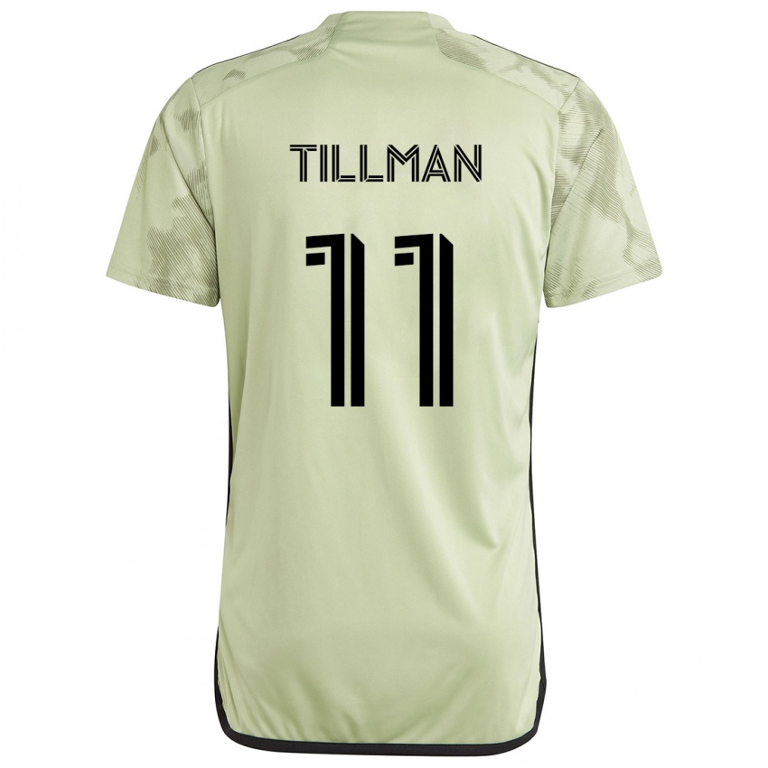 Kinder Timothy Tillman #11 Hellgrün Auswärtstrikot Trikot 2024/25 T-Shirt Schweiz