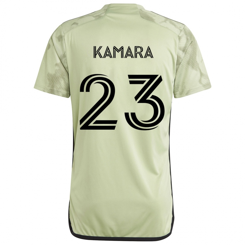 Kinder Kei Kamara #23 Hellgrün Auswärtstrikot Trikot 2024/25 T-Shirt Schweiz