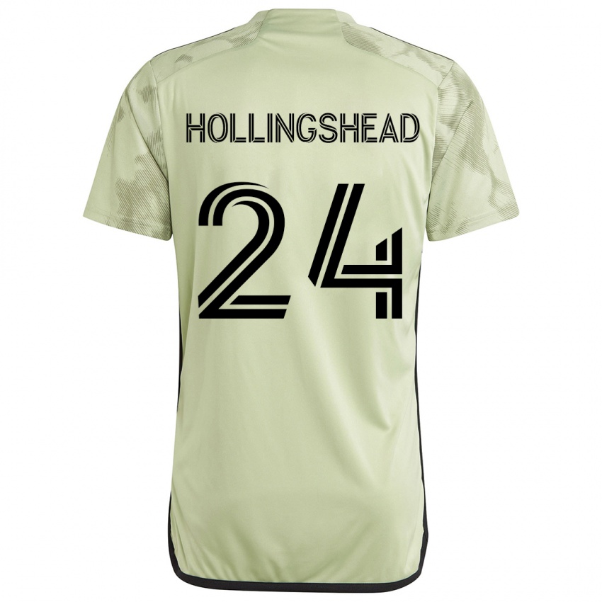 Kinder Ryan Hollingshead #24 Hellgrün Auswärtstrikot Trikot 2024/25 T-Shirt Schweiz