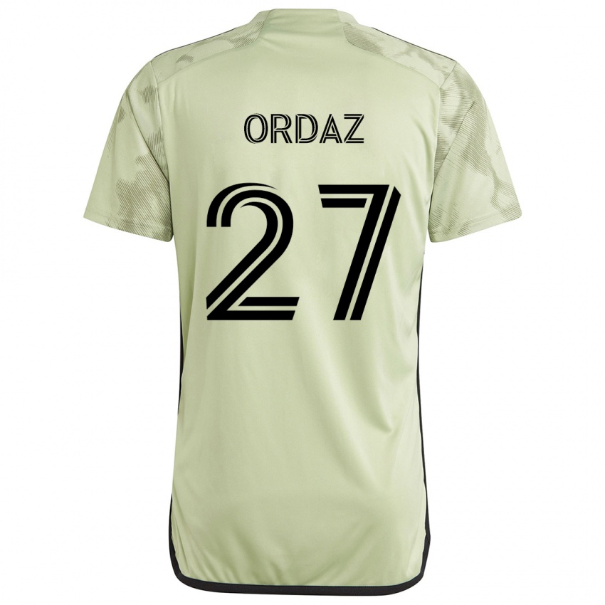 Kinder Nathan Ordaz #27 Hellgrün Auswärtstrikot Trikot 2024/25 T-Shirt Schweiz