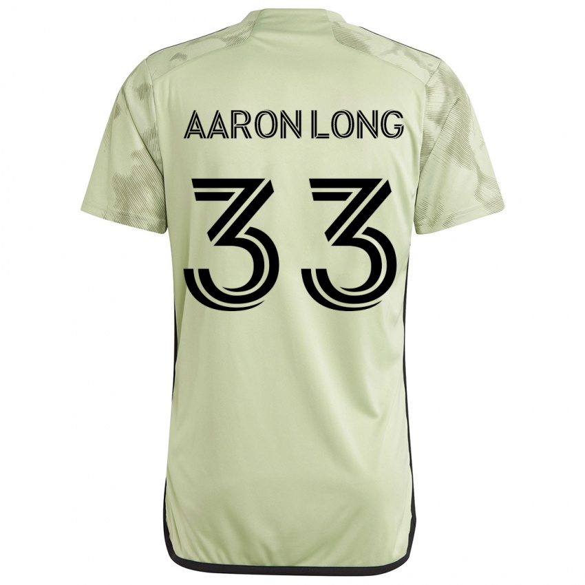 Kinder Aaron Long #33 Hellgrün Auswärtstrikot Trikot 2024/25 T-Shirt Schweiz