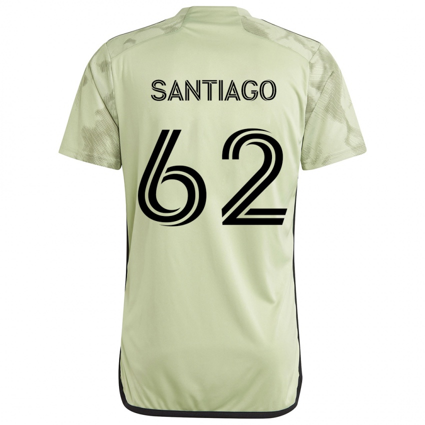 Kinder Joshua Santiago #62 Hellgrün Auswärtstrikot Trikot 2024/25 T-Shirt Schweiz