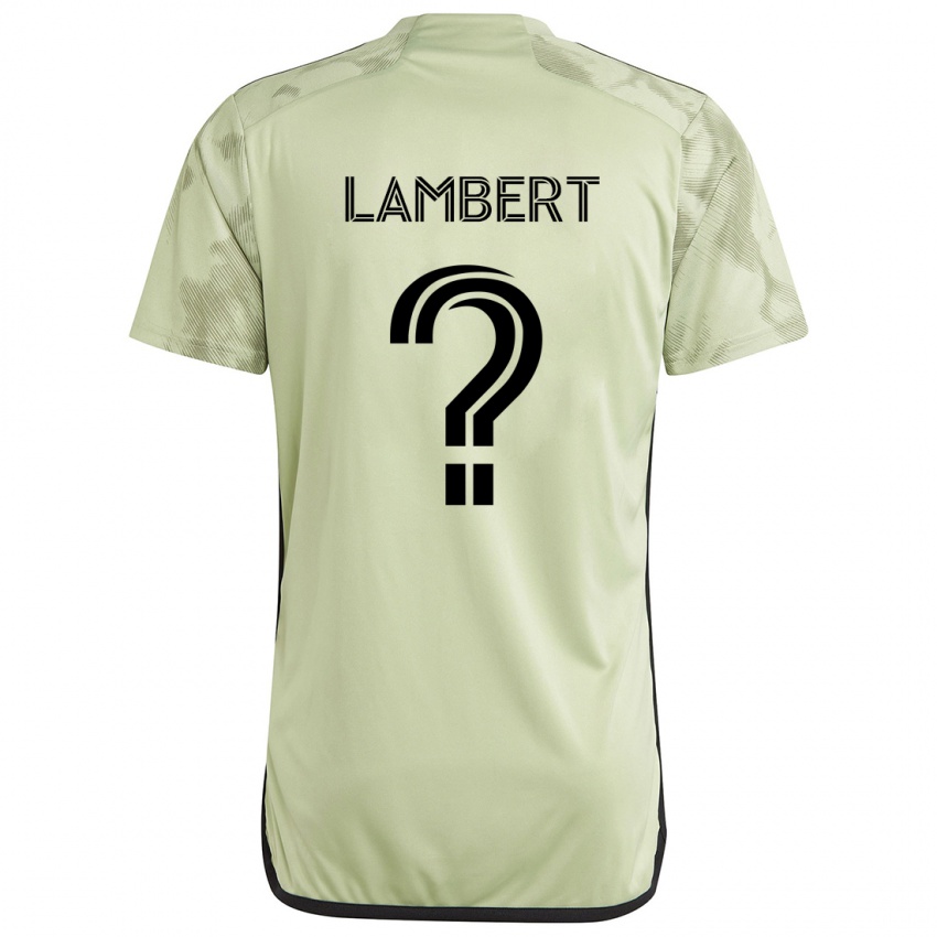 Kinder Liam Lambert #0 Hellgrün Auswärtstrikot Trikot 2024/25 T-Shirt Schweiz