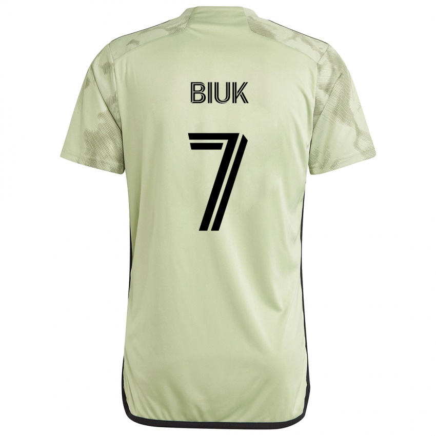 Kinder Stipe Biuk #7 Hellgrün Auswärtstrikot Trikot 2024/25 T-Shirt Schweiz