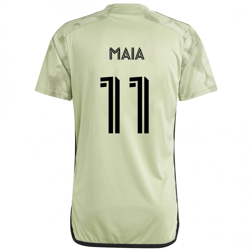 Kinder Matheus Maia #11 Hellgrün Auswärtstrikot Trikot 2024/25 T-Shirt Schweiz