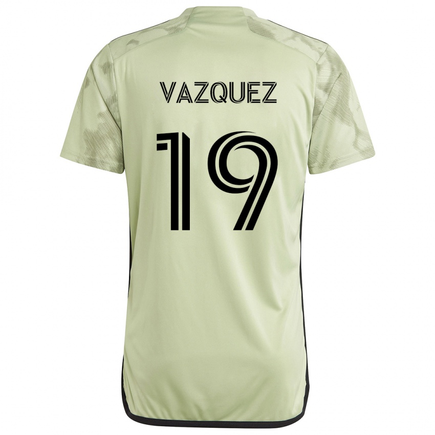 Kinder Favian Vazquez #19 Hellgrün Auswärtstrikot Trikot 2024/25 T-Shirt Schweiz