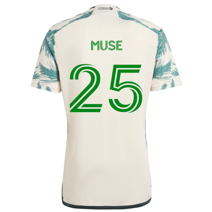 Kinder Trey Muse #25 Beige Braun Auswärtstrikot Trikot 2024/25 T-Shirt Schweiz