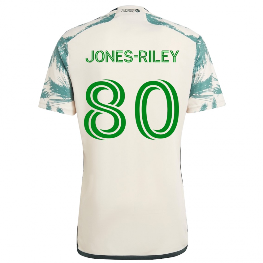 Kinder Jaden Jones-Riley #80 Beige Braun Auswärtstrikot Trikot 2024/25 T-Shirt Schweiz