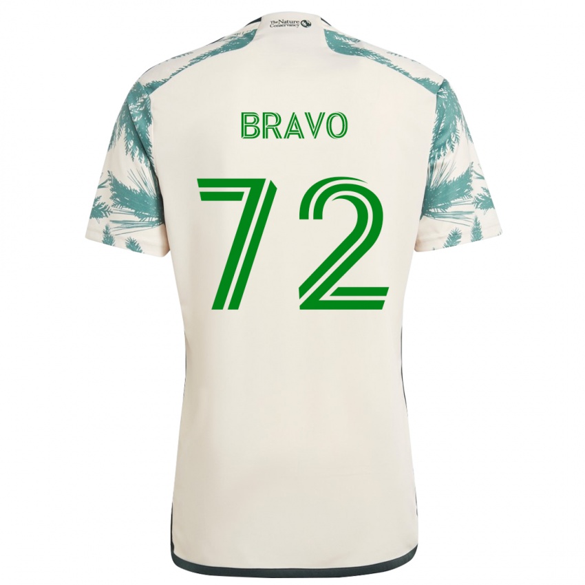 Kinder Julian Bravo #72 Beige Braun Auswärtstrikot Trikot 2024/25 T-Shirt Schweiz