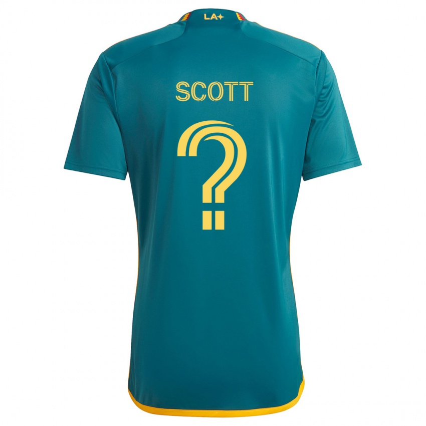 Kinder Brady Scott #0 Grün Gelb Auswärtstrikot Trikot 2024/25 T-Shirt Schweiz