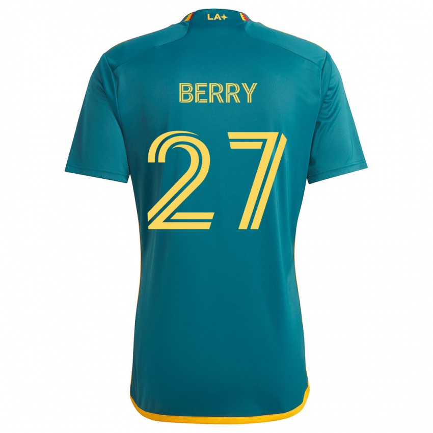 Kinder Miguel Berry #27 Grün Gelb Auswärtstrikot Trikot 2024/25 T-Shirt Schweiz