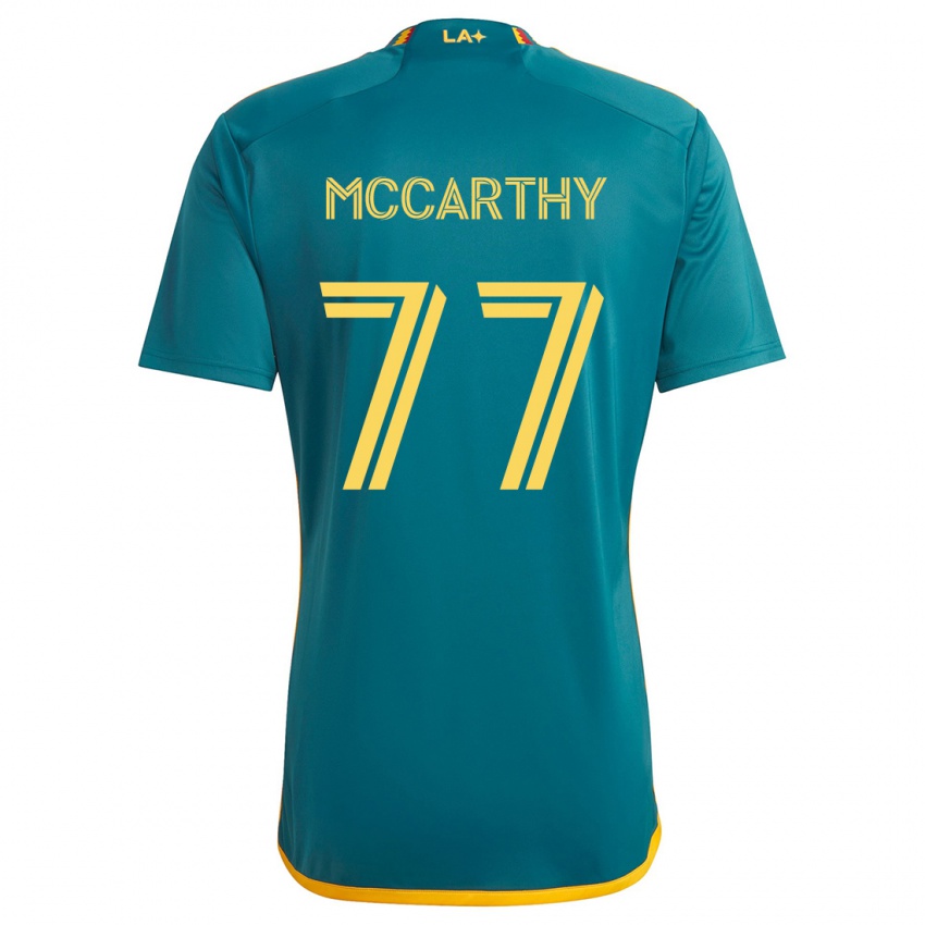 Kinder John Mccarthy #77 Grün Gelb Auswärtstrikot Trikot 2024/25 T-Shirt Schweiz