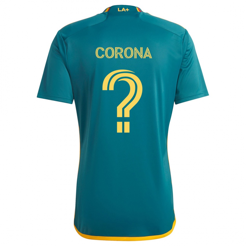 Kinder Javier Corona #0 Grün Gelb Auswärtstrikot Trikot 2024/25 T-Shirt Schweiz