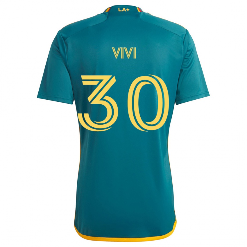 Kinder Gino Vivi #30 Grün Gelb Auswärtstrikot Trikot 2024/25 T-Shirt Schweiz