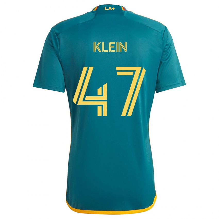 Kinder Carson Klein #47 Grün Gelb Auswärtstrikot Trikot 2024/25 T-Shirt Schweiz