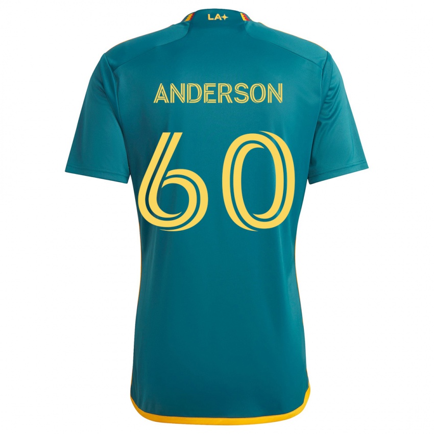 Kinder Nolan Anderson #60 Grün Gelb Auswärtstrikot Trikot 2024/25 T-Shirt Schweiz