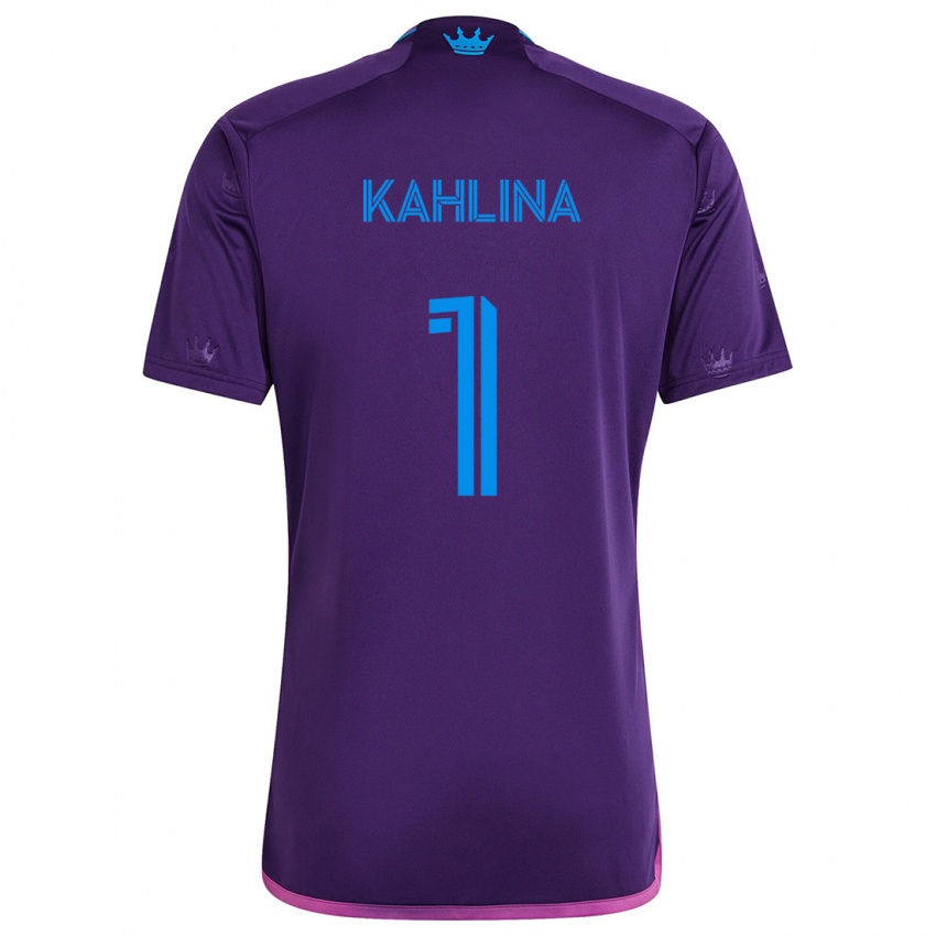 Kinder Kristijan Kahlina #1 Lila-Blau Auswärtstrikot Trikot 2024/25 T-Shirt Schweiz