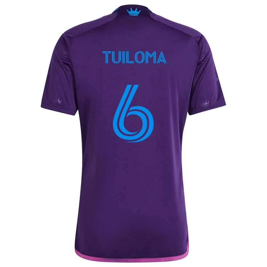 Kinder Bill Tuiloma #6 Lila-Blau Auswärtstrikot Trikot 2024/25 T-Shirt Schweiz