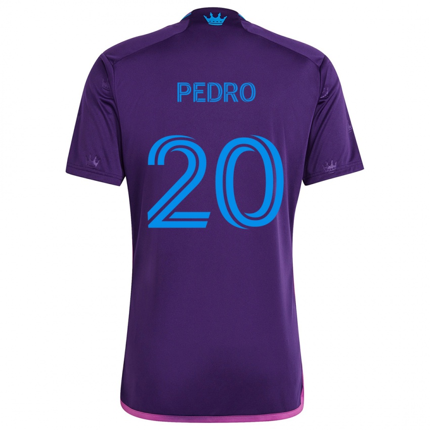 Enfant Maillot João Pedro #20 Bleu Violet Tenues Extérieur 2024/25 T-Shirt Suisse