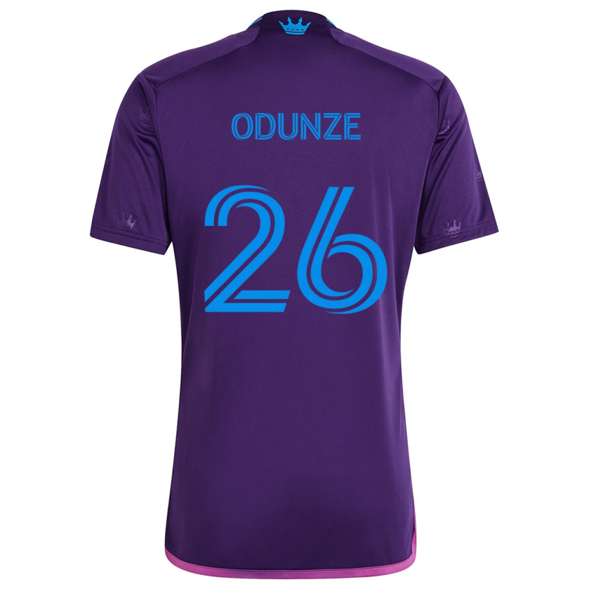 Kinder Chituru Odunze #26 Lila-Blau Auswärtstrikot Trikot 2024/25 T-Shirt Schweiz