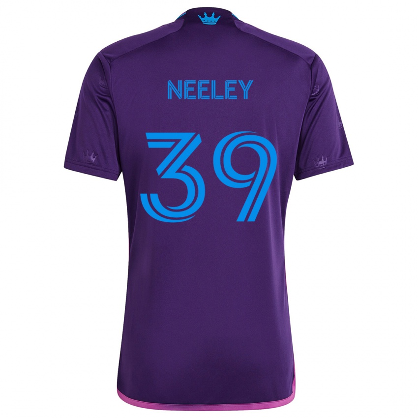 Enfant Maillot Jack Neeley #39 Bleu Violet Tenues Extérieur 2024/25 T-Shirt Suisse