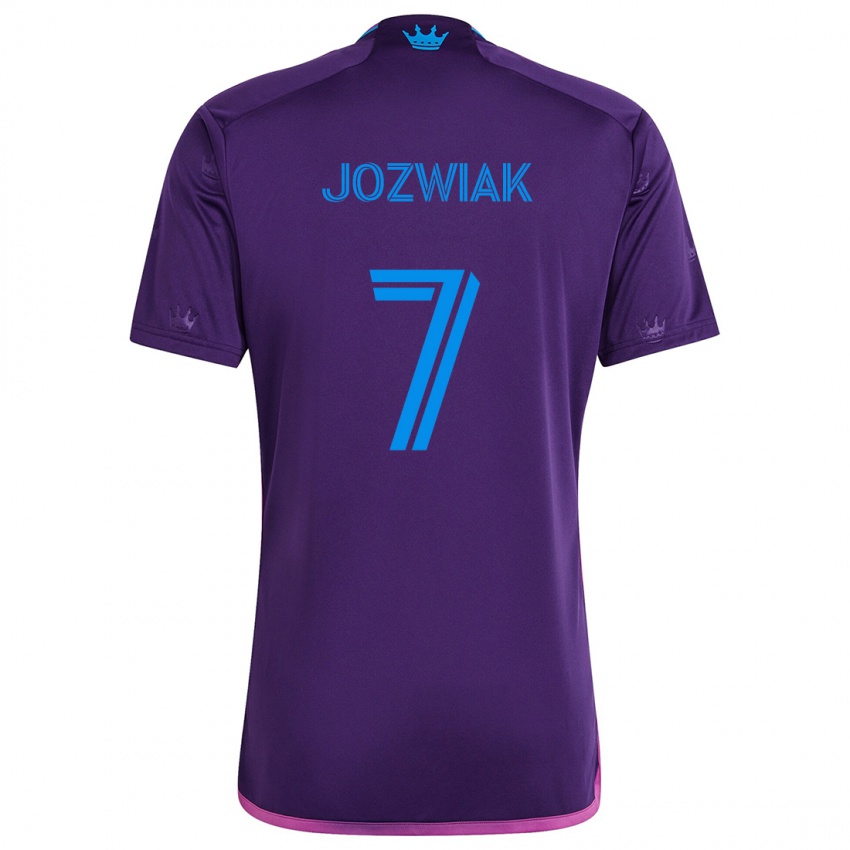 Kinder Kamil Józwiak #7 Lila-Blau Auswärtstrikot Trikot 2024/25 T-Shirt Schweiz