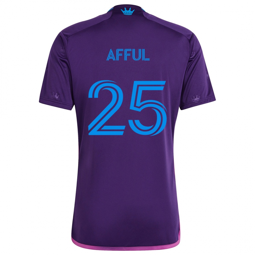 Kinder Harrison Afful #25 Lila-Blau Auswärtstrikot Trikot 2024/25 T-Shirt Schweiz