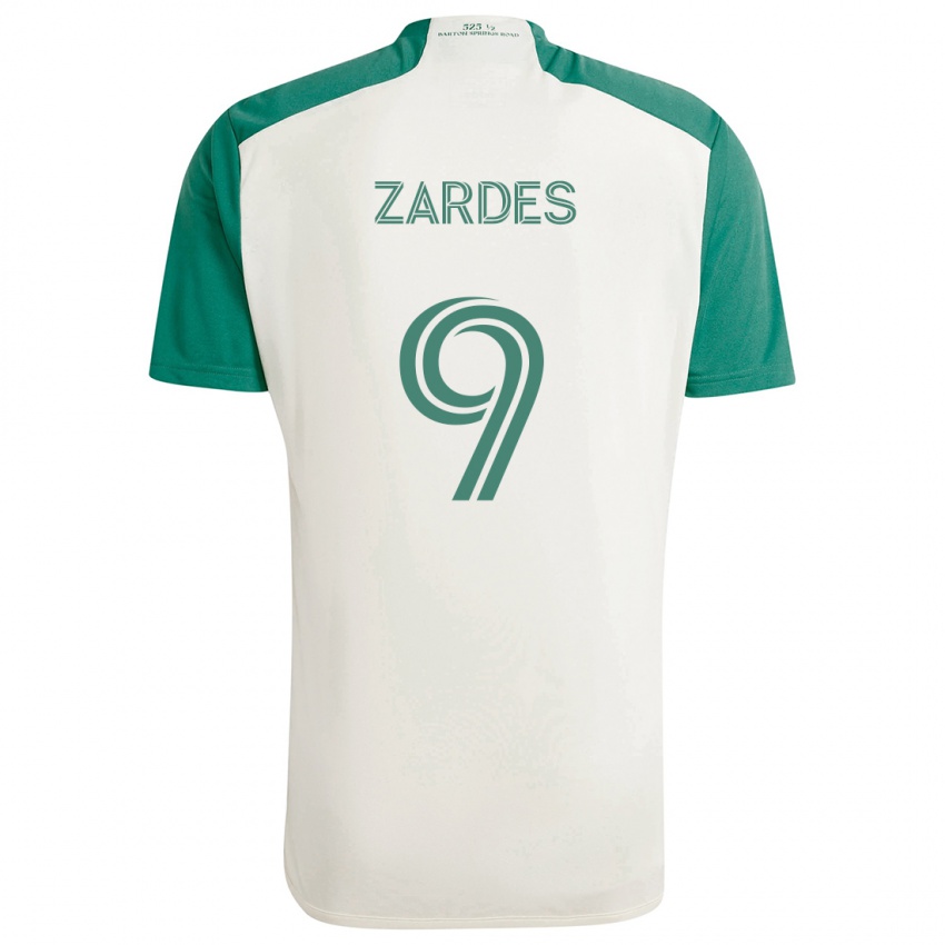 Kinder Gyasi Zardes #9 Braune Farben Grün Auswärtstrikot Trikot 2024/25 T-Shirt Schweiz