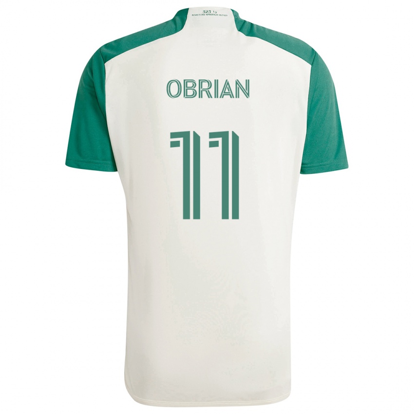 Kinder Jáder Obrian #11 Braune Farben Grün Auswärtstrikot Trikot 2024/25 T-Shirt Schweiz