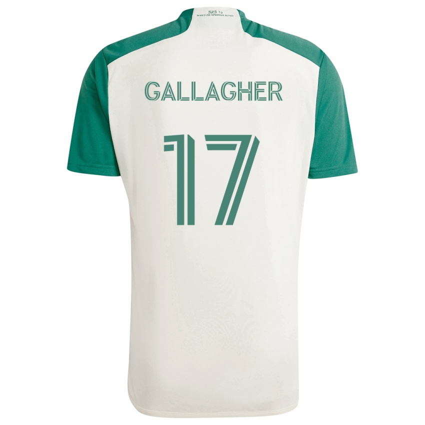 Kinder Jon Gallagher #17 Braune Farben Grün Auswärtstrikot Trikot 2024/25 T-Shirt Schweiz