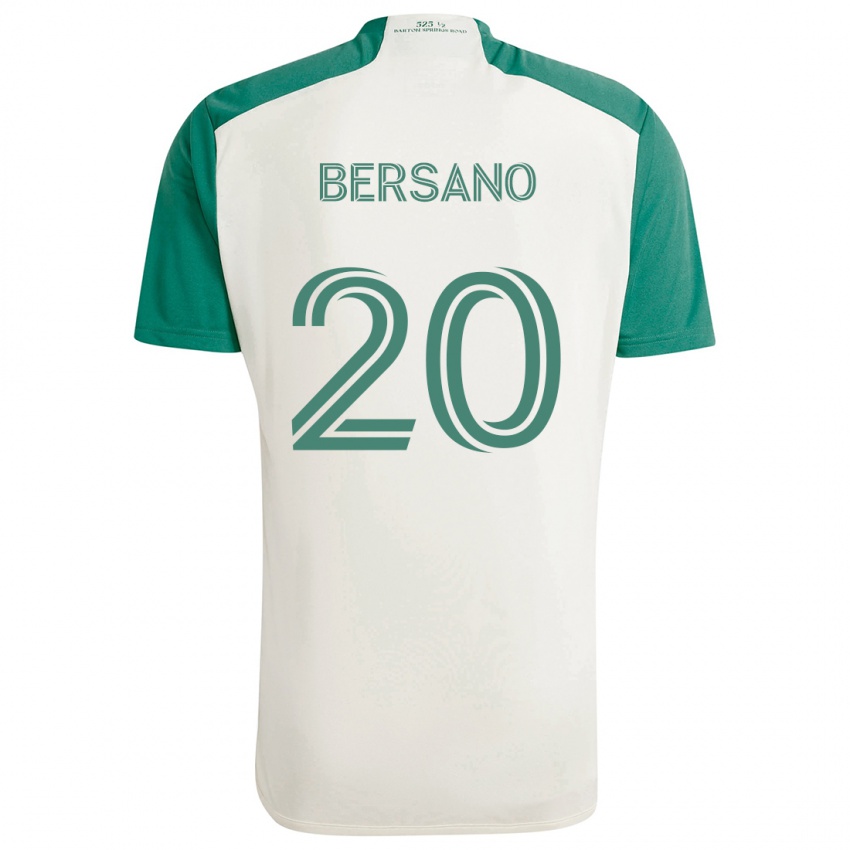 Kinder Matt Bersano #20 Braune Farben Grün Auswärtstrikot Trikot 2024/25 T-Shirt Schweiz