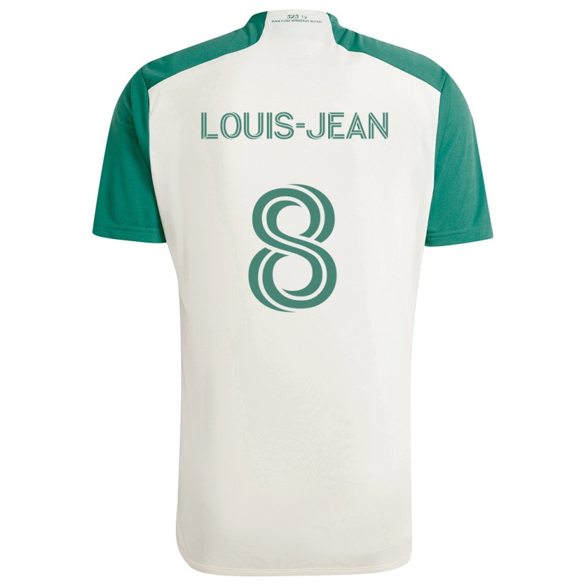 Kinder Steeve Louis-Jean #8 Braune Farben Grün Auswärtstrikot Trikot 2024/25 T-Shirt Schweiz