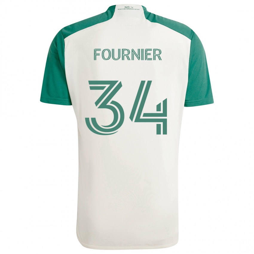 Kinder Drake Fournier #34 Braune Farben Grün Auswärtstrikot Trikot 2024/25 T-Shirt Schweiz